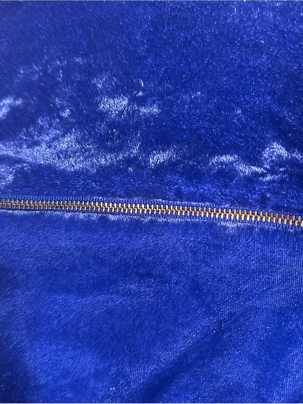 Crewcuts Plush Velvet Dress in Deep Blue Size 7 - Picture 7 of 8